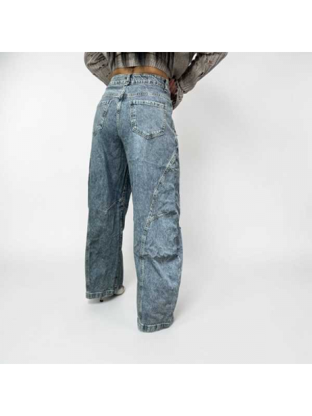 Jeans Con Doppio Bottone