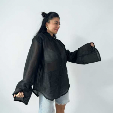 Camicia Velata Con Spalline