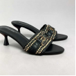 Mules Con Tacco Con Fibbia In Pelle