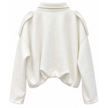 Giacca Corta Bomber Con Zip