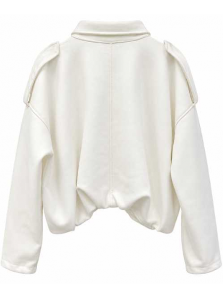 Giacca Corta Bomber Con Zip