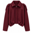 Giacca Corta Bomber Con Zip