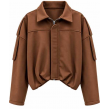 Giacca Corta Bomber Con Zip