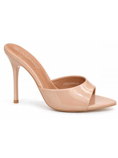 Sabot Donna Vernice Con Tacco A Spillo