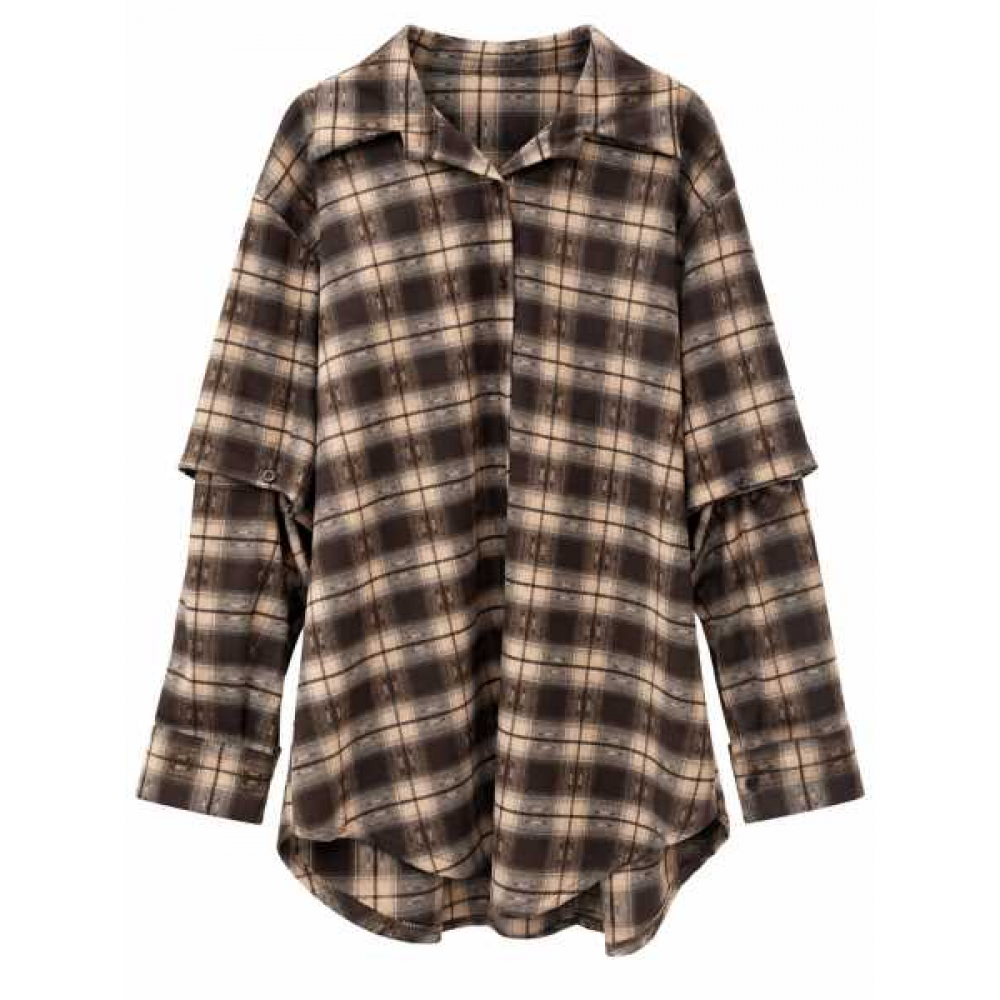 Camicia Oversize Check