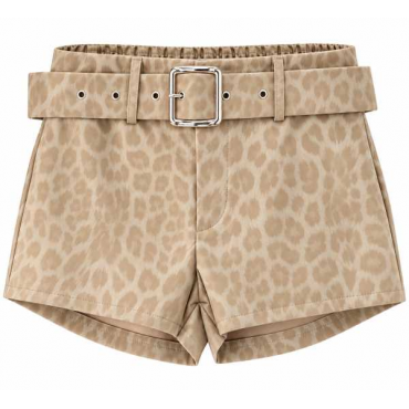 Short Leopard Con Cintura – Taglia Unica