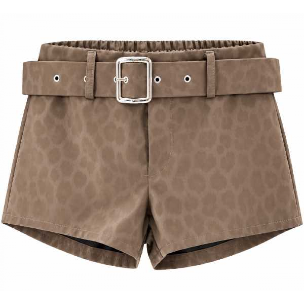 Short Leopard Con Cintura – Taglia Unica