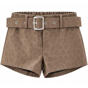 Short Leopard Con Cintura – Taglia Unica