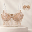 Top Bustier In Pizzo Con Coppe 