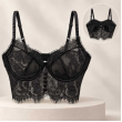 Top Bustier In Pizzo Con Coppe 