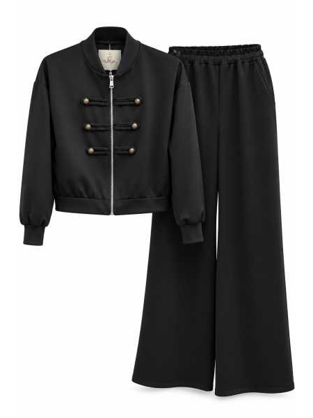 Coordinato Donna Bomber + Pantalone Palazzo