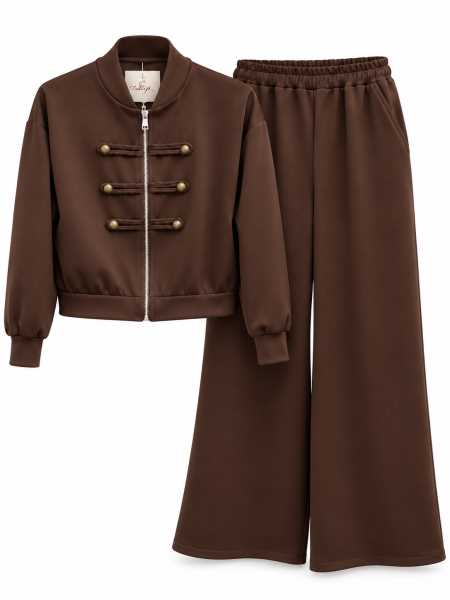 Coordinato Donna Bomber + Pantalone Palazzo