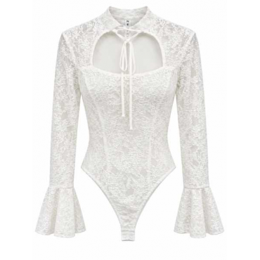 Body In Pizzo Con Maniche A Campana