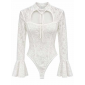 Body In Pizzo Con Maniche A Campana