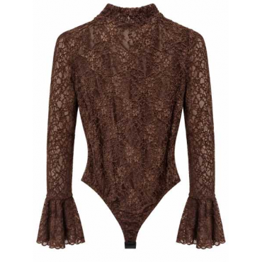 Body In Pizzo Con Maniche A Campana