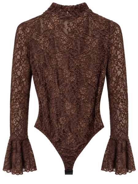 Body In Pizzo Con Maniche A Campana