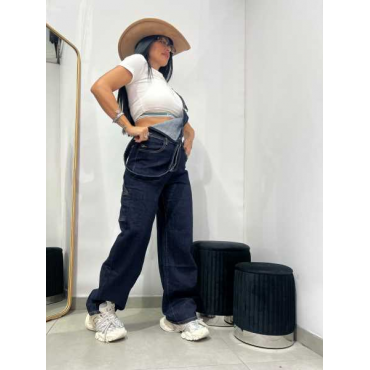 Salopette Denim Lavaggio Zero