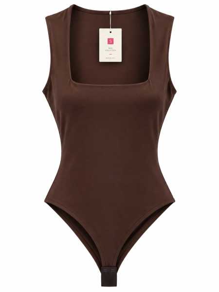 Body Donna Con Scollo Squadrato – Made In Italy