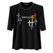 Maxi T-Shirt Donna Con Spalline E Perle