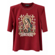 T-Shirt Donna Amorami Con Spalline E Perle