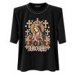 T-Shirt Donna Amorami Con Spalline E Perle