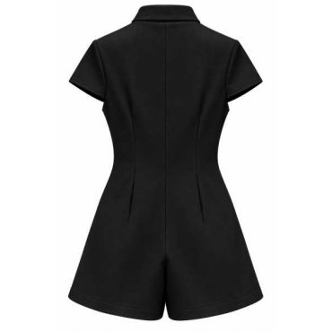 Tutina Corta Donna Con Collo Alto