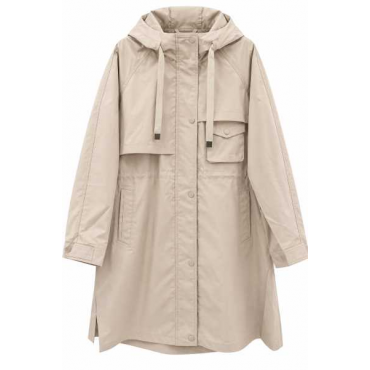 Parka Lungo Con Cappuccio