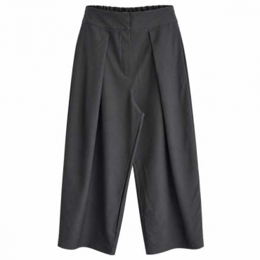 Pantalone Donna A Gamba Ampia Con Pinces