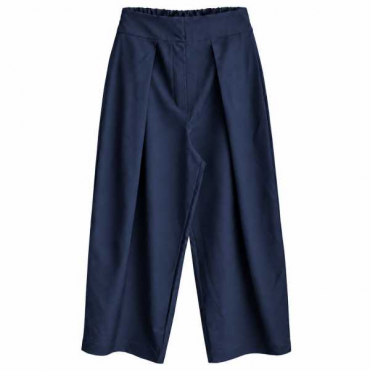Pantalone Donna A Gamba Ampia Con Pinces
