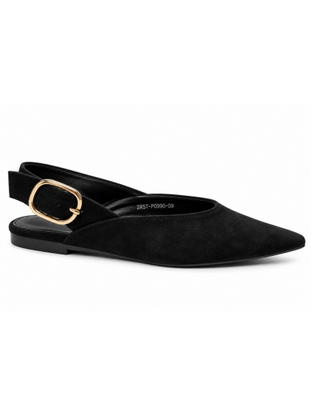 Slingback Donna A Punta Con Fibbia Dorata – Tacco 2 Cm


