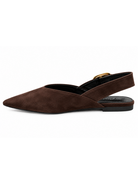 Slingback Donna A Punta Con Fibbia Dorata – Tacco 2 Cm

