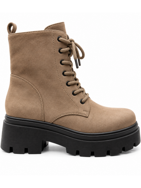 Anfibio Donna In Camoscio Sintetico Con Platform Chunky 