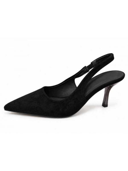 Slingback A Punta Effetto Scamosciato – Art. 8844-04