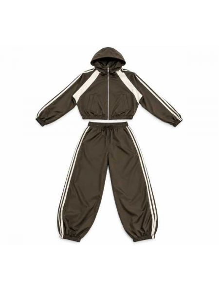 Coordinato Sportivo Donna Giacca + Pantalone Con Bande Laterali