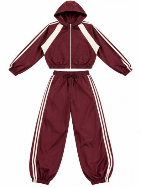 Coordinato Sportivo Donna Giacca + Pantalone Con Bande Laterali