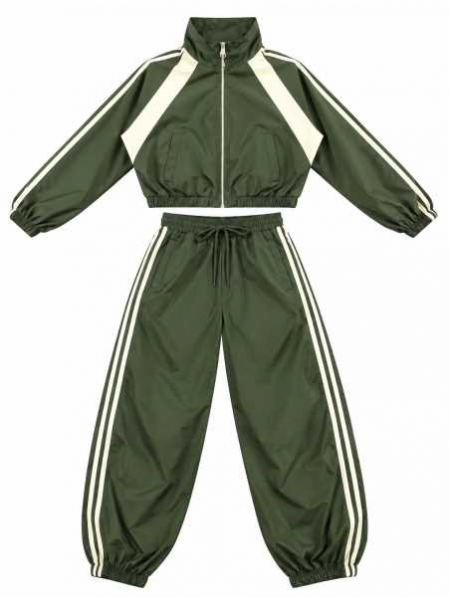 Coordinato Sportivo Donna Giacca + Pantalone Con Bande Laterali