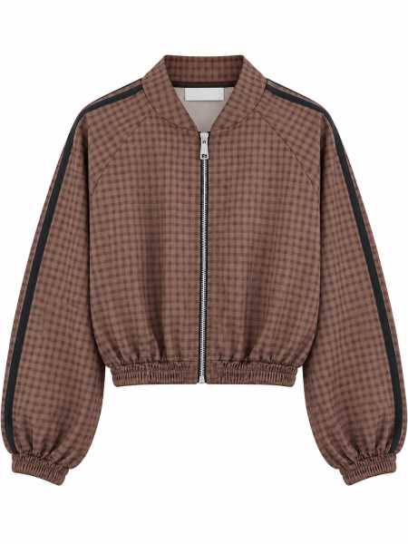 Completo Donna A Quadretti Con Bomber E Pantalone Jogger