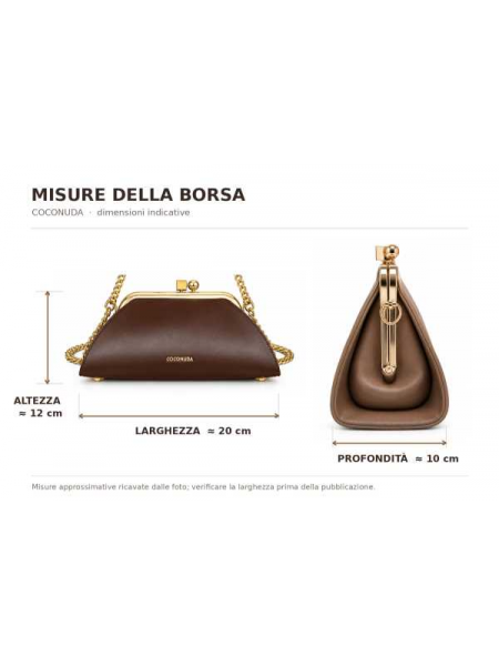 Borsa Coconuda Con Chiusura Dorata E Tracolla A Catena