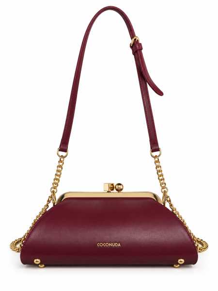 Borsa Coconuda Con Chiusura Dorata E Tracolla A Catena
