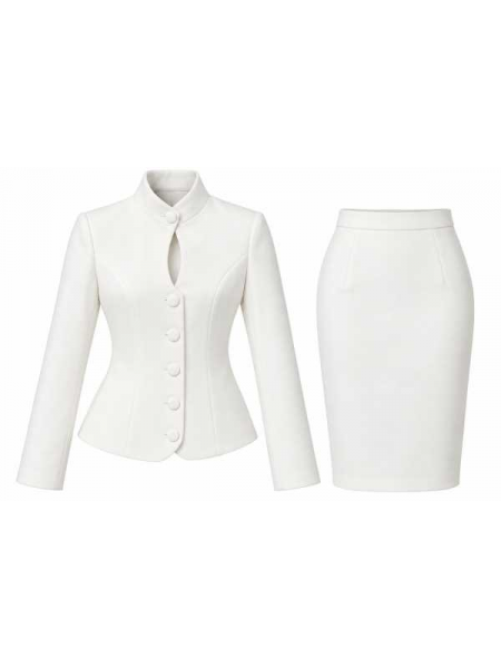 Completo Donna Giacca Sagomata + Gonna Midi