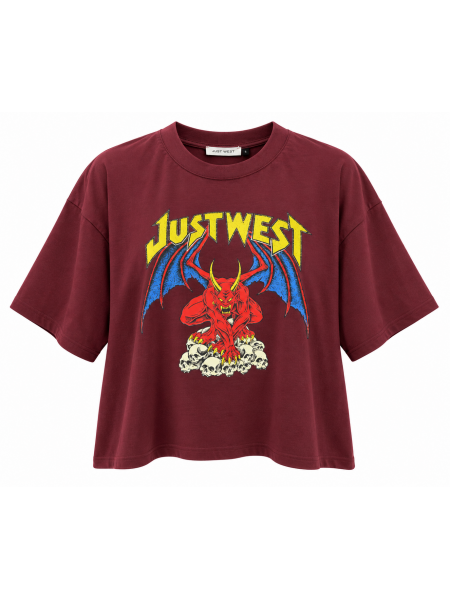 T-Shirt Donna Justwest Con Spalline Strutturate