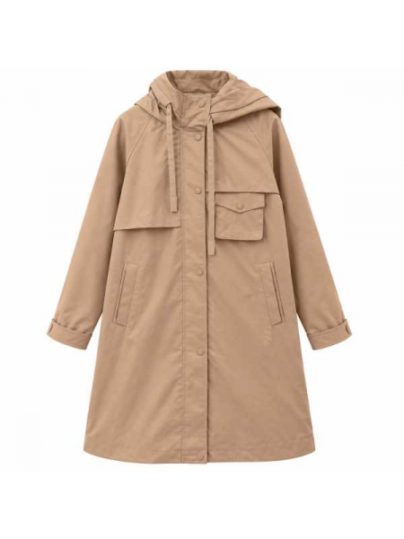 Parka Lungo Con Cappuccio