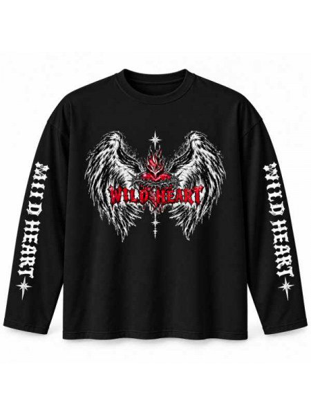 Maglia Oversize Wild Heart Con Maxi Spalline