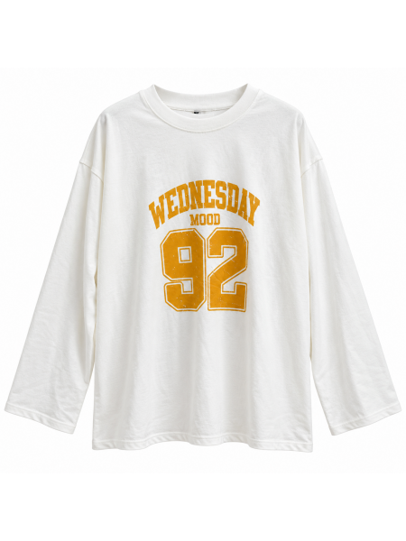 Maglia Oversize Lumina Con Stampa College