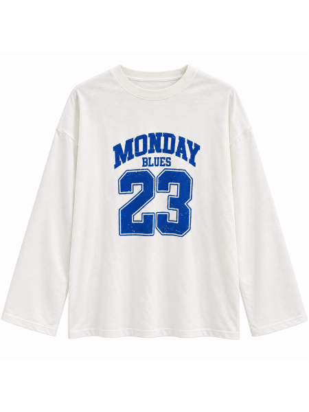 Maglia Oversize Lumina Con Stampa College