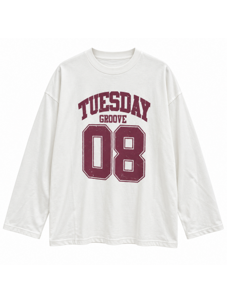 Maglia Oversize Lumina Con Stampa College