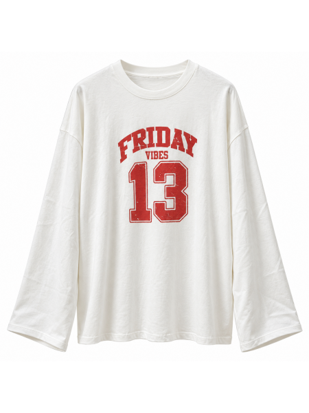 Maglia Oversize Lumina Con Stampa College