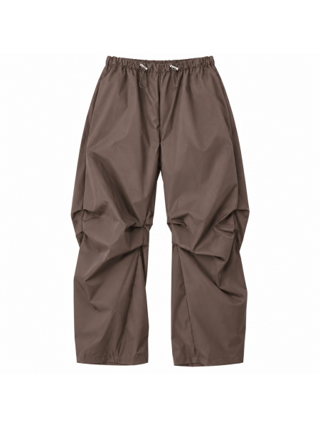 Pantaloni Ampi Con Pieghe E Vita Regolabile