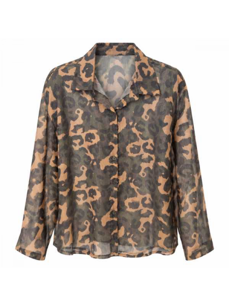Camicia Camouflage Con Dettagli Luminosi