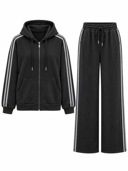 Coordinato Donna Sportivo Con Felpa E Pantalone Palazzo –